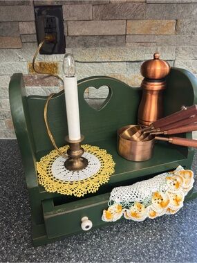 Vintage Solid Brass Electric Candle Lamp with On/Off Switch – Fully Functional